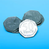 Invicta Play Money 50p Coins (100 pieces)