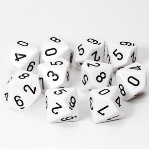 Invicta Ten Sided Number Dice 0-9 (Pk10)